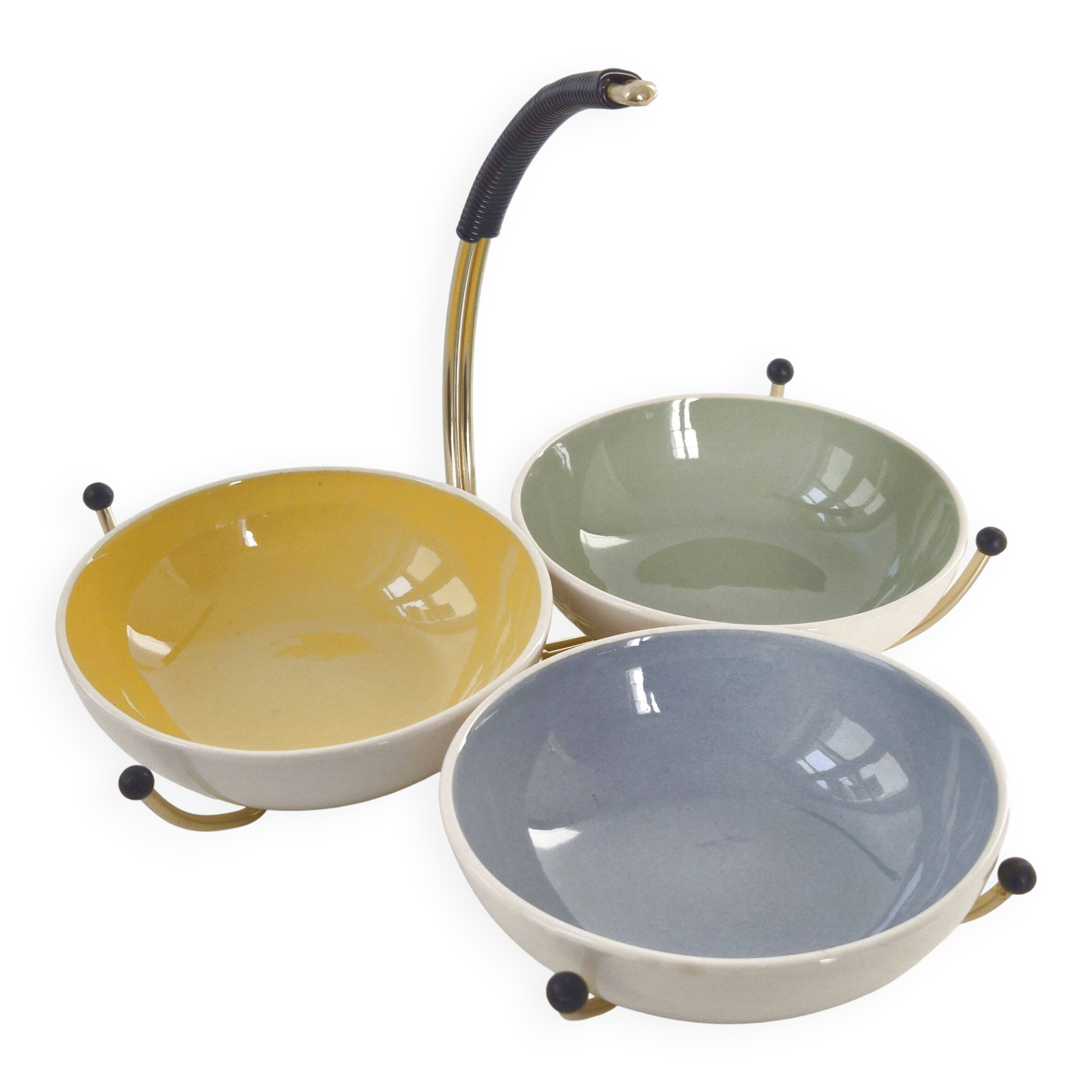 "charlotte" vintage ceramic aperitif server villeroy & boch 1960 retro