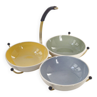 "charlotte" vintage ceramic aperitif server villeroy & boch 1960 retro