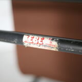 Pair of KEBE drivers, Denmark, circa 1975. Steel and "chocolate" canvas