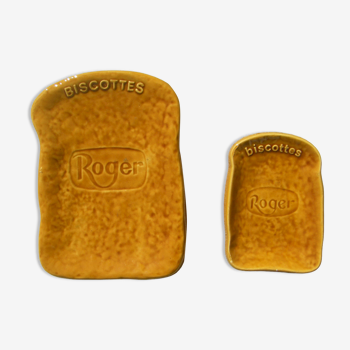 Vide poche en céramiques publicitaires "Biscottes Roger"