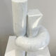 Contemporary white marble sculpture by Piet Van Loocke, Belgium
