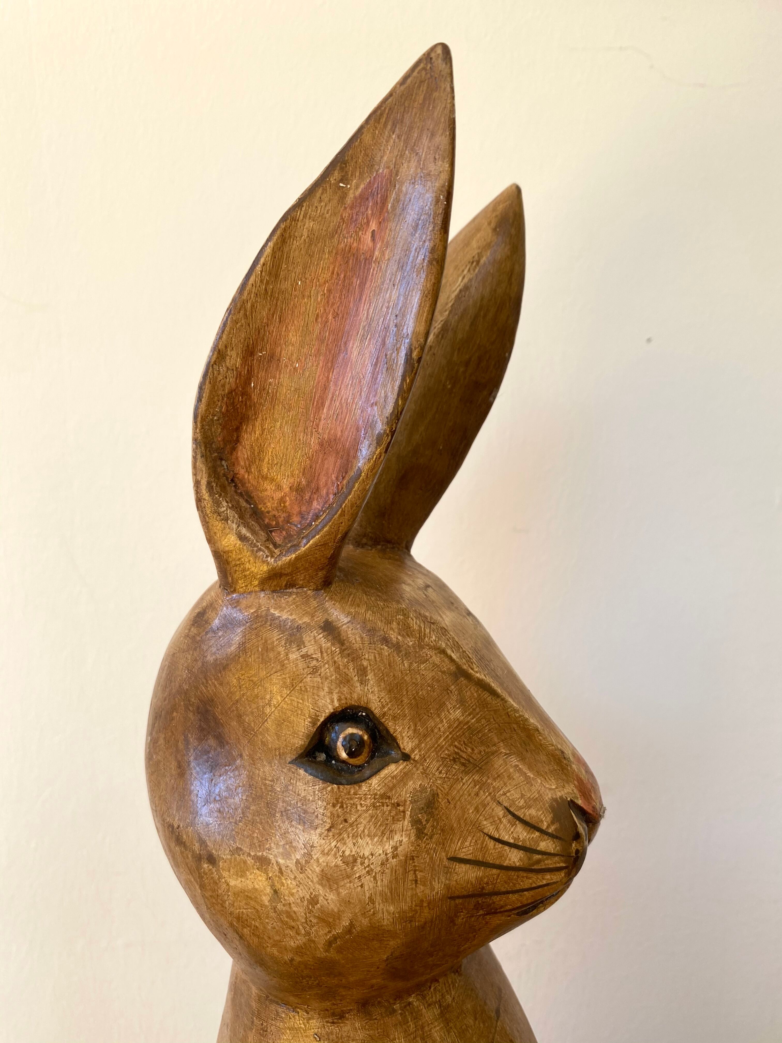 Hare Hennow XL articulated in wood 70cm