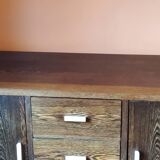 Art Deco style sideboard in palm wood