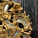 Louis XV style mirror with parecloses in gilded wood, early 19th century, Empire A