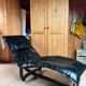 Black leather lounge chair by Ingmar and Knut RELLING for WESTNOFA