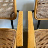 Fauteuils f62 Cesca par Marcel Breuer