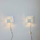 Geometric Square Layered Wall Lamps By Unknown Designer, The Netherlands 1960S