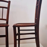 Set of 4 bistro chairs wood