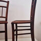 Set of 4 bistro chairs wood