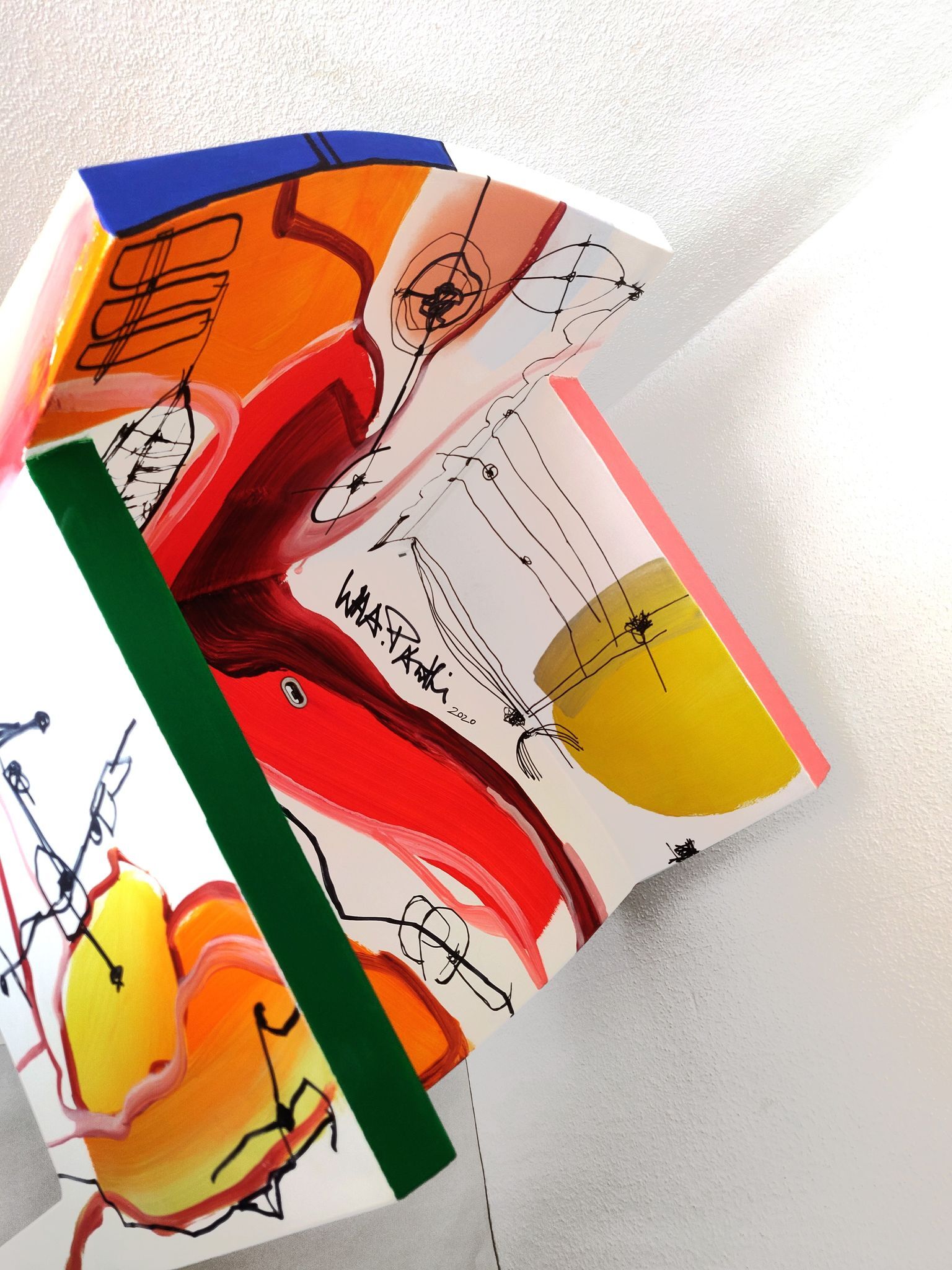 Fauteuil Toy de Philippe Starck painted by WHA.Pantki