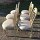 6 louis XVI hot air balloon chairs