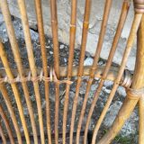 Paire de fauteuils rotin