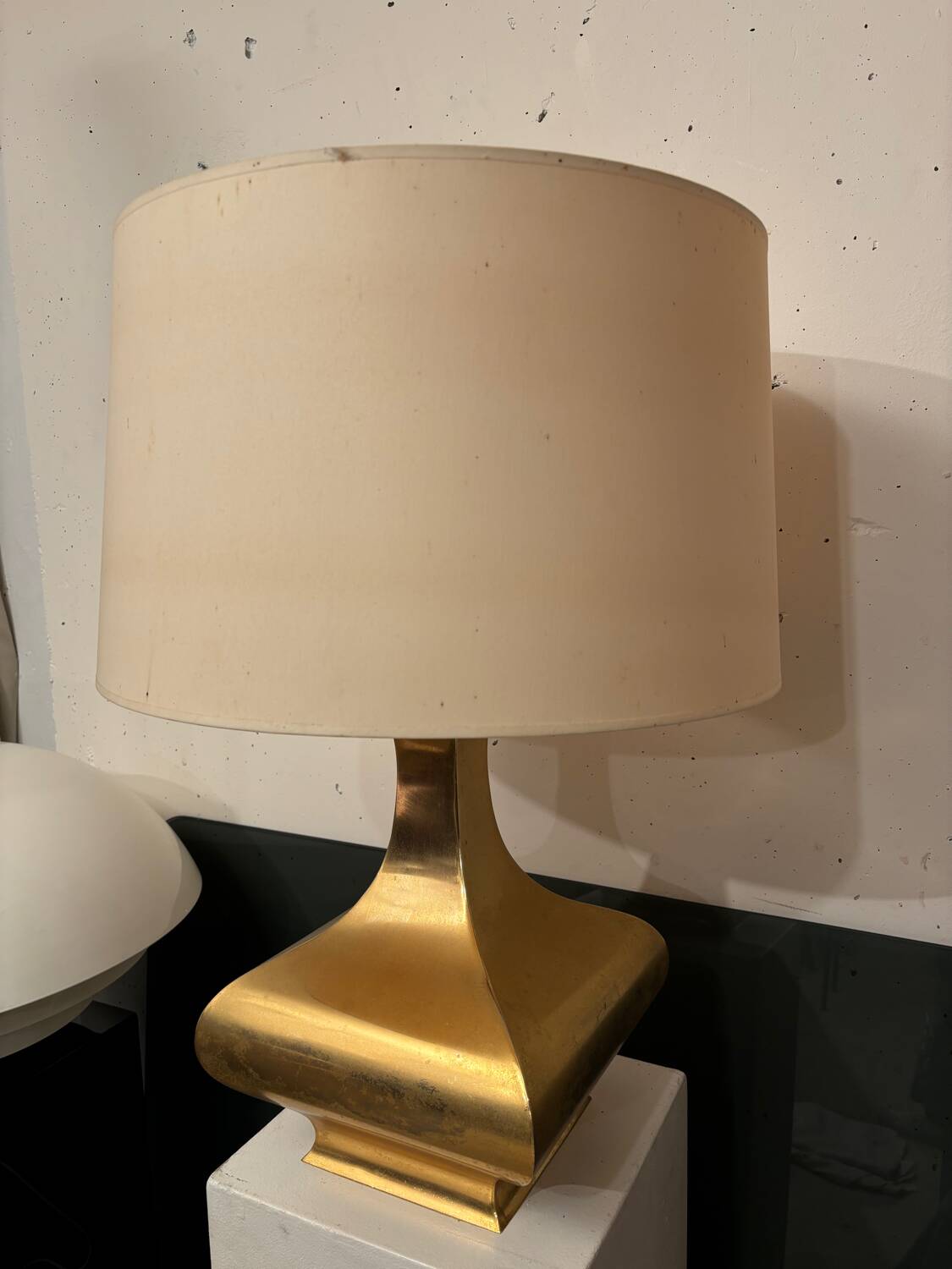 Aran table lamp in brass.Ciangiacomo creation 1970