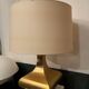 Aran table lamp in brass.Ciangiacomo creation 1970