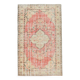 Red & cream oriental turkish vintage rug