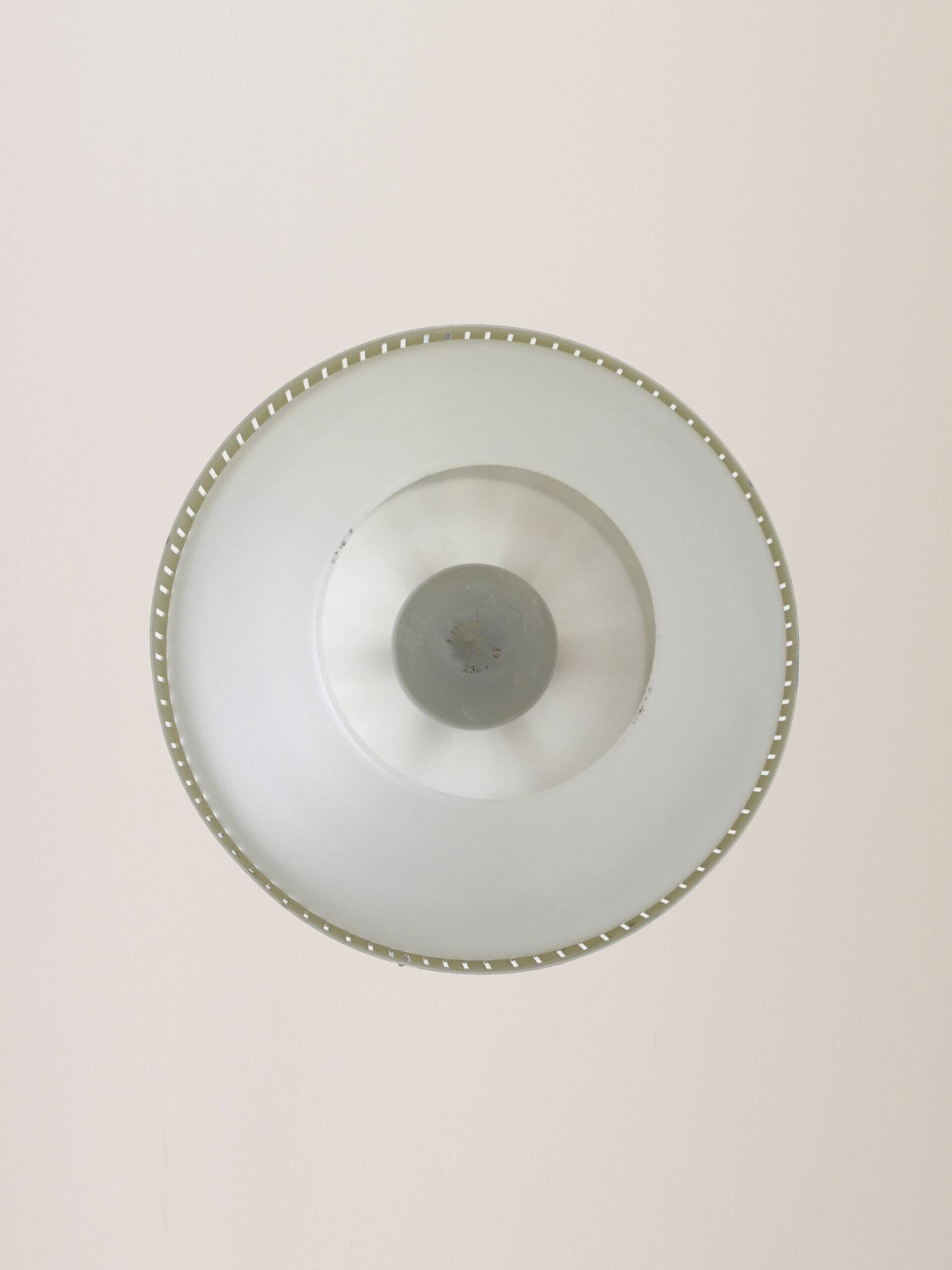 Glass and metal pendant lamps