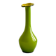 Lime green glass soliflore vase