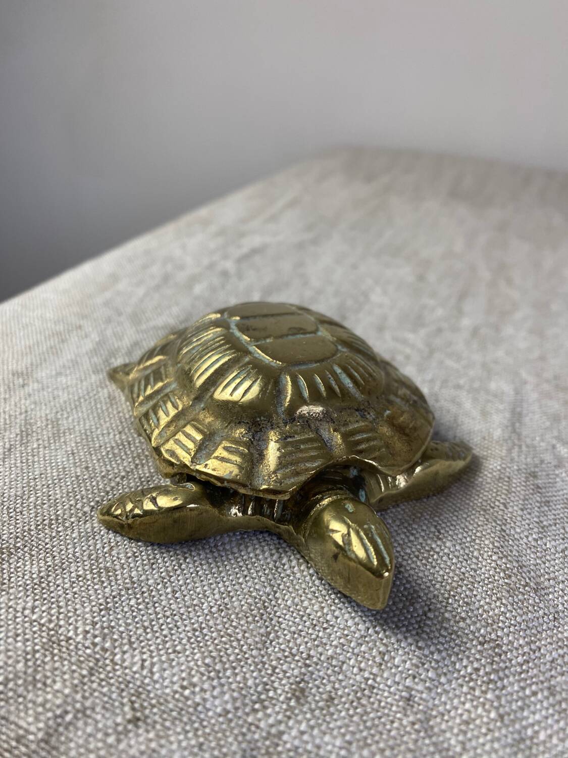 Brass Turtle Ashtray
