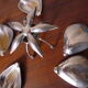 Individual ashtrays on decorative metal flower