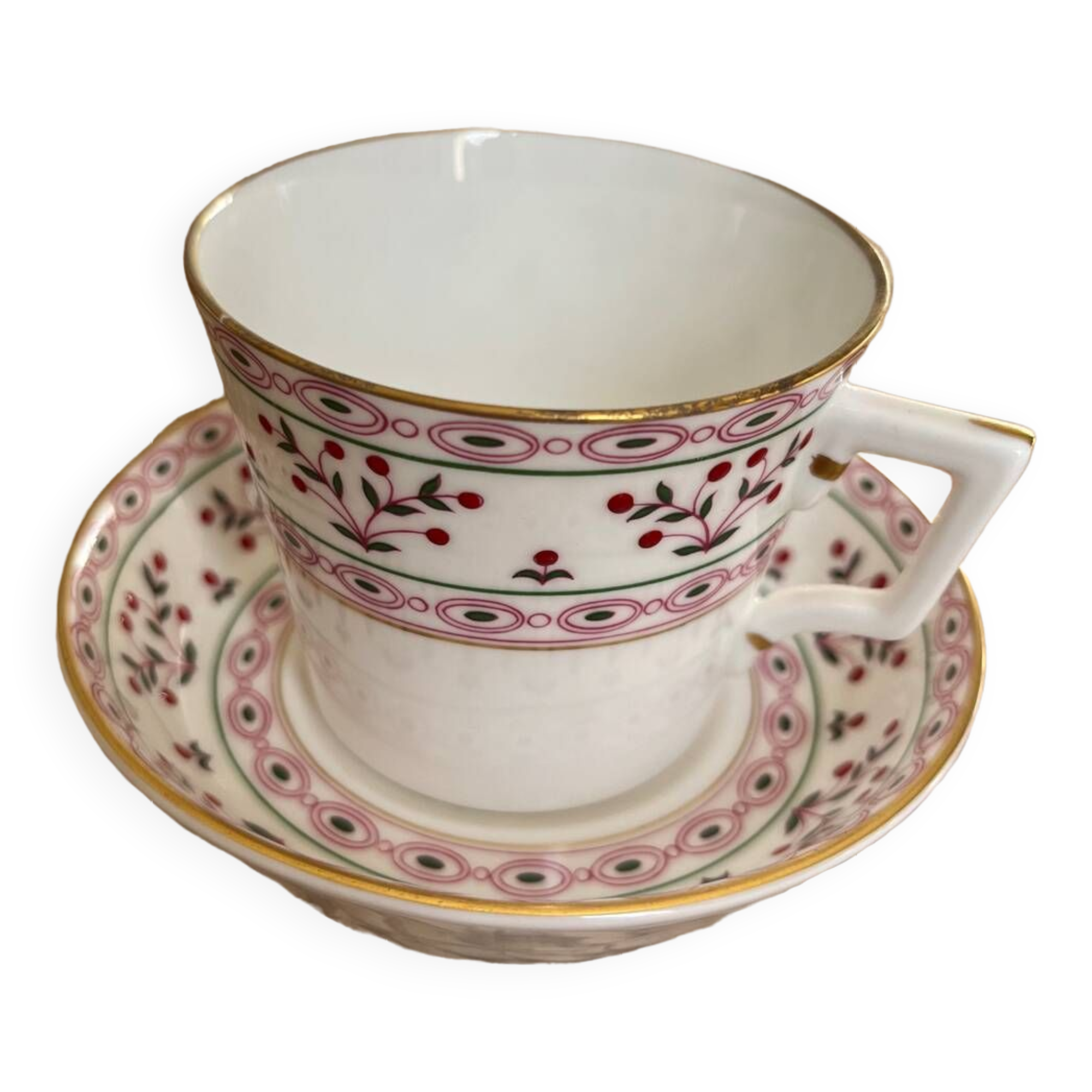 6 tasses à thé en porcelaine anglaise