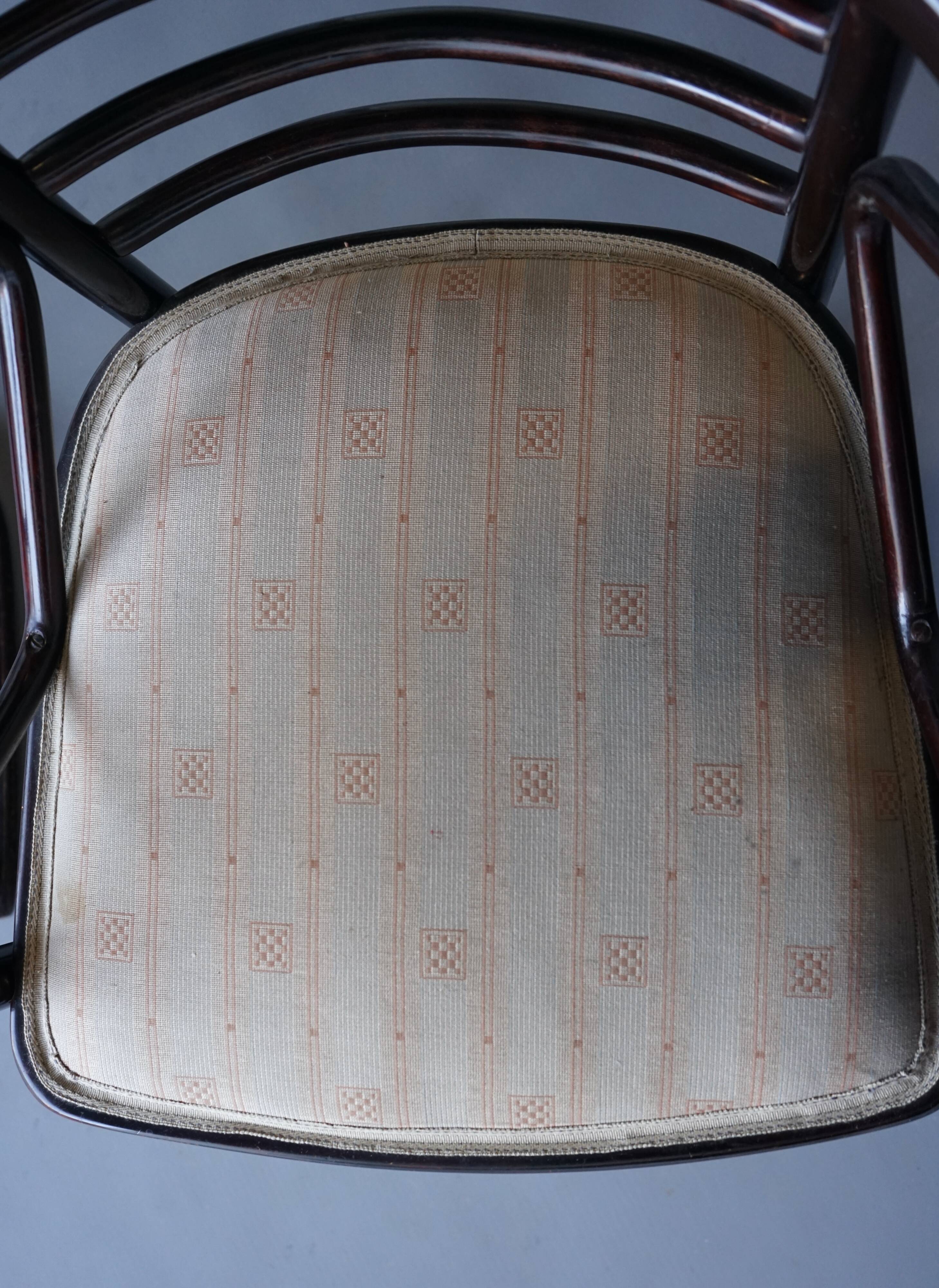 Model 728 'Fledermaus' chairs attributed to Josef Hoffmann for J & J Kohn,