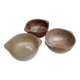 Bowls with ears, stoneware, set of three