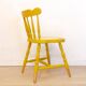 Oak Wooden Grid Seat Chair, Spain, 1950s