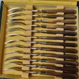 12 horn & silver forks