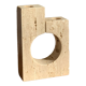 Travertine candle holder, 1970