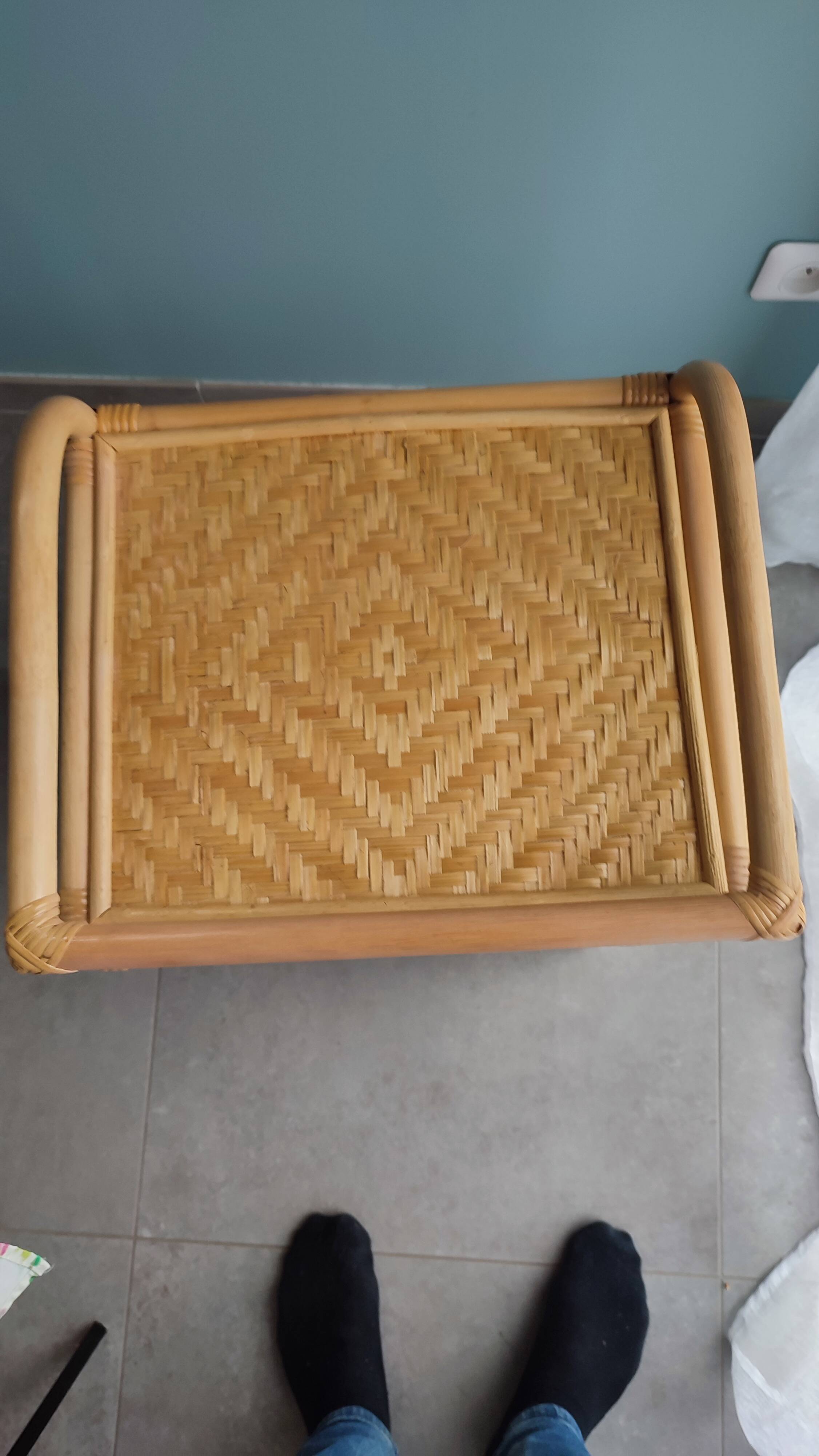 Rattan bedside