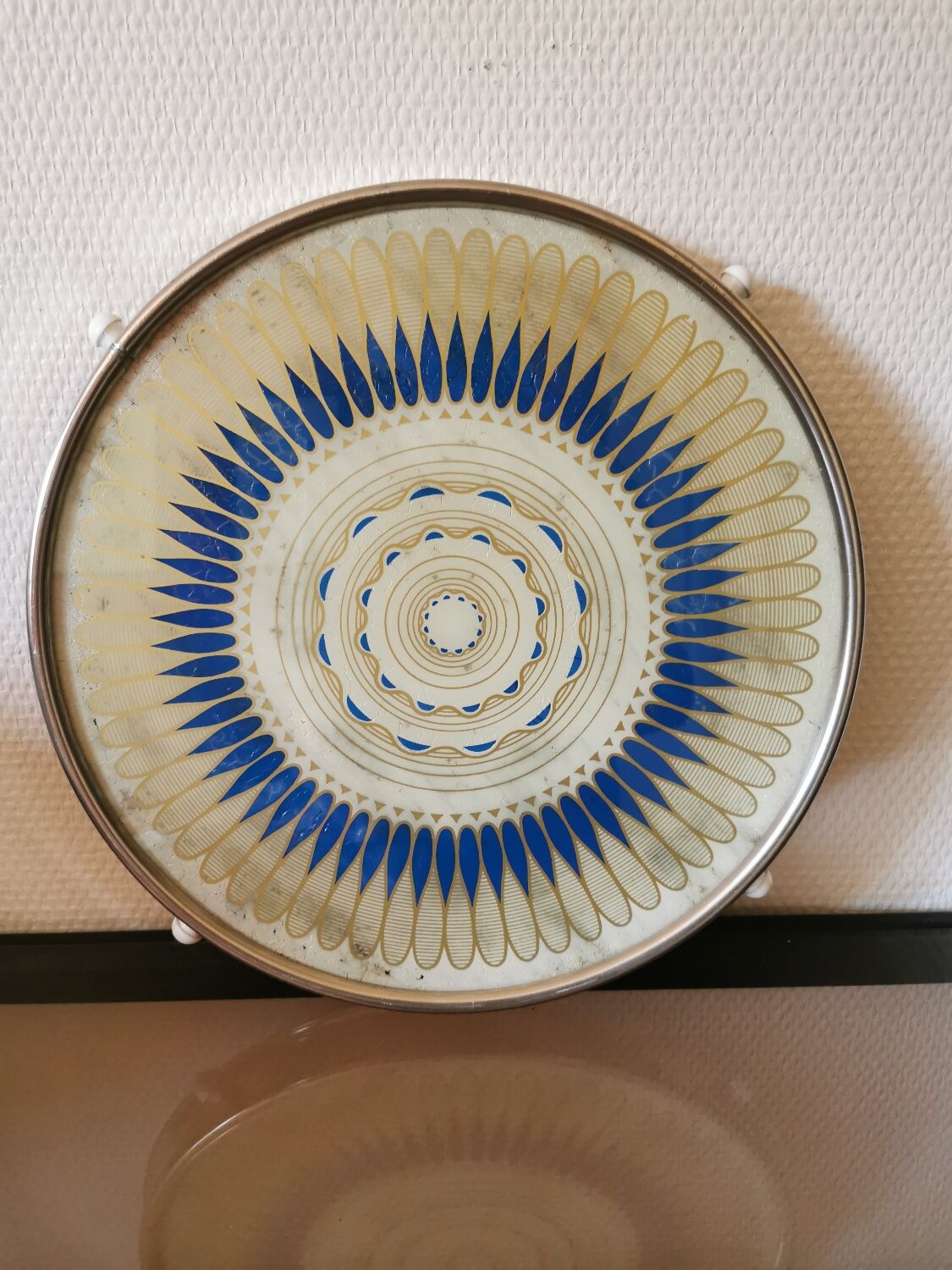 Vintage trivet, turntable