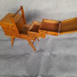 Vintage solid walnut worker