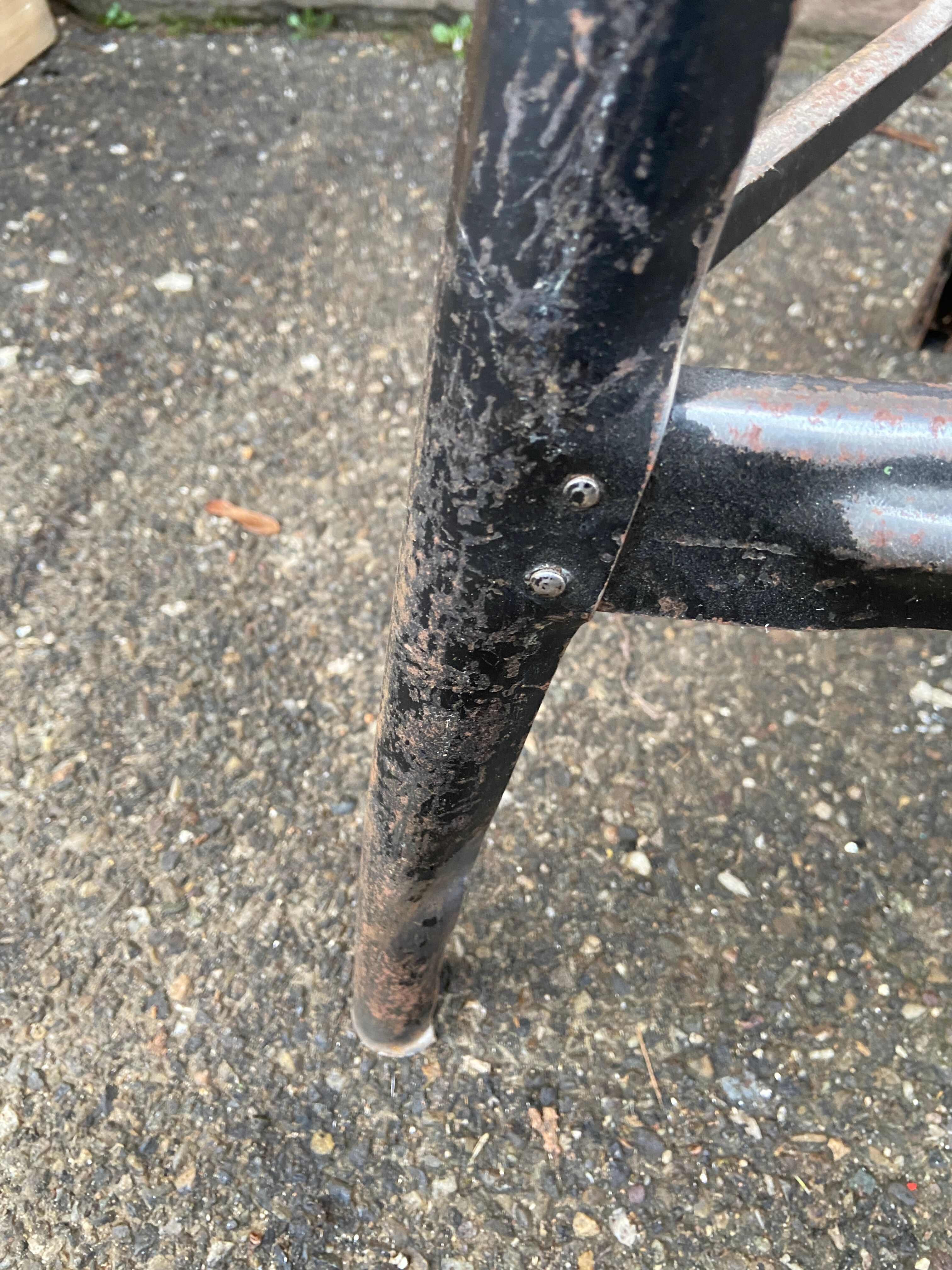 Vintage industrial stool