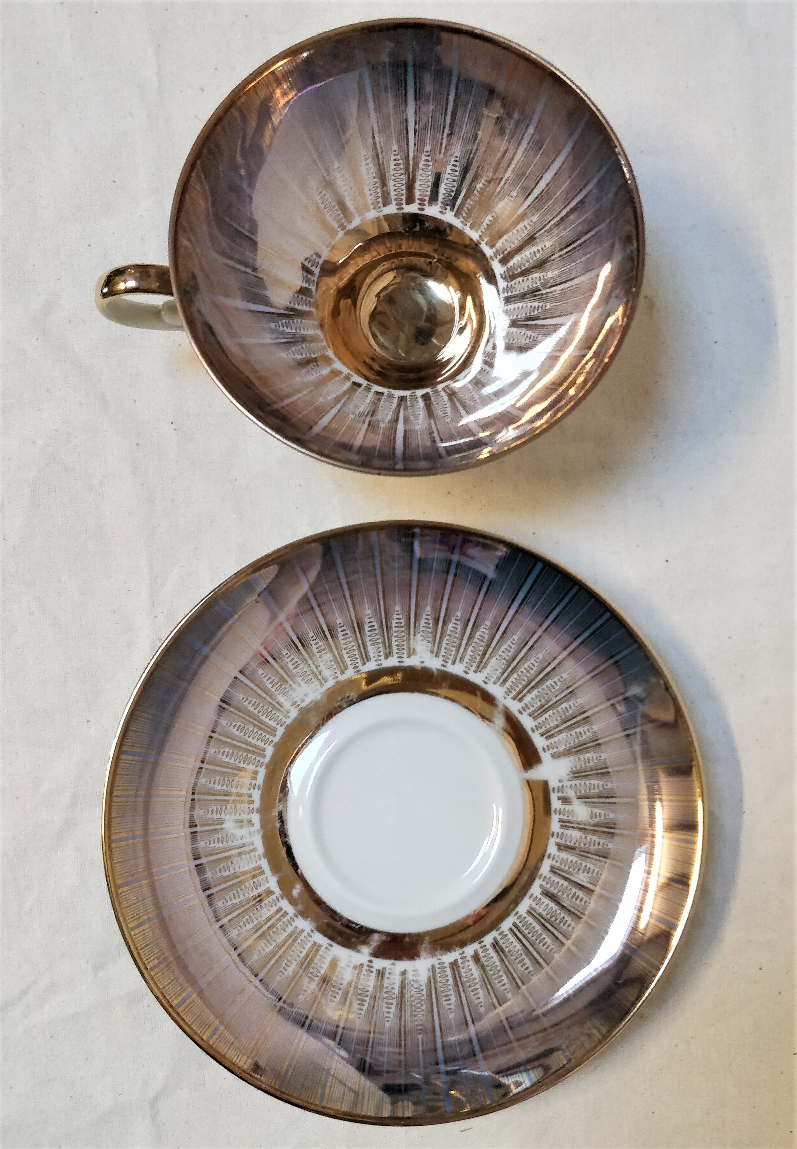 Tasses à thé en porcelaine Bareuther