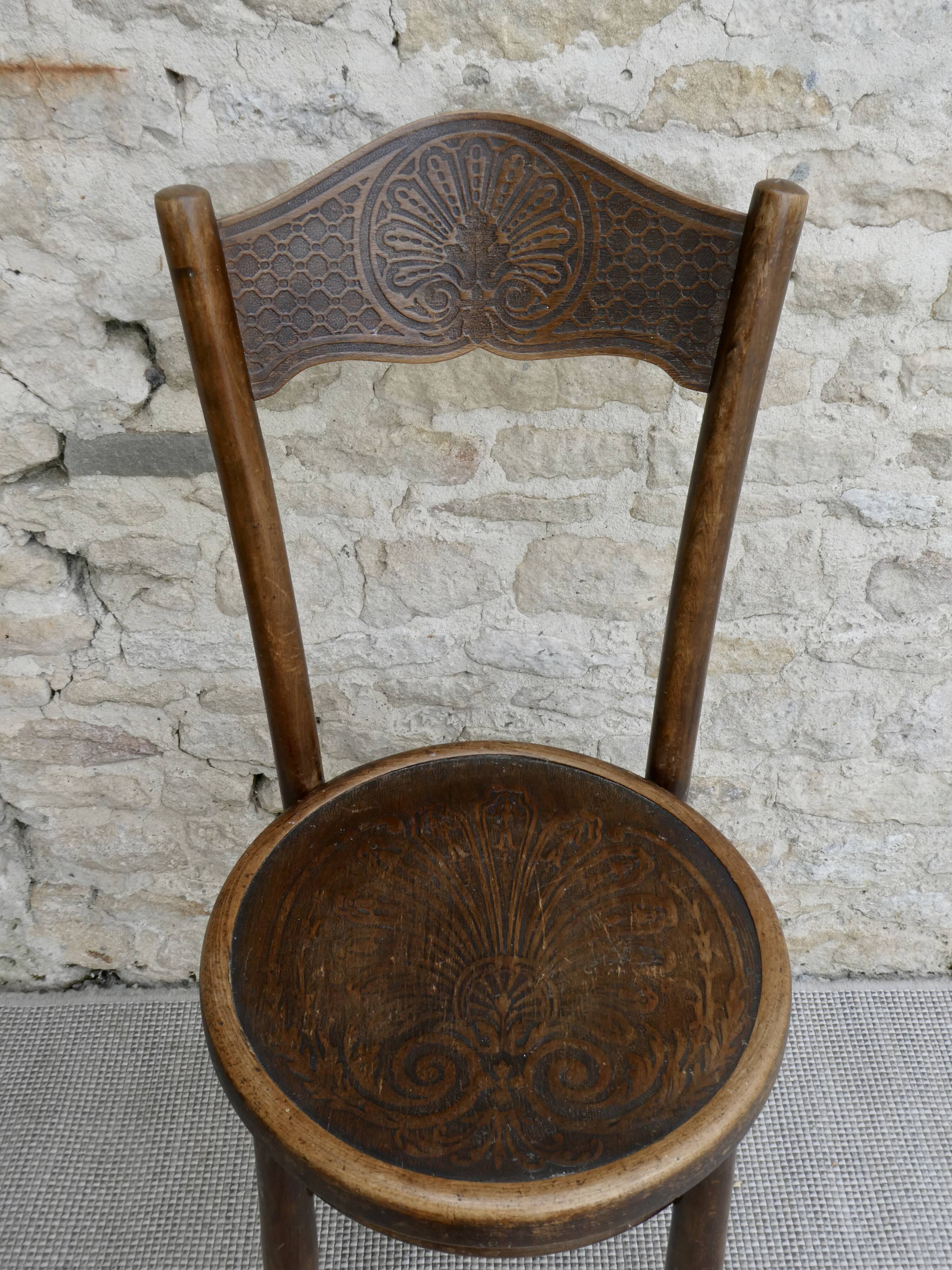Chaise de bistrot Mundus Vienne Austria, vers 1900