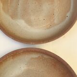 10 small plates made of vintage sandstone