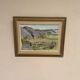 Oil on Canvas “Serene Landscape” by Martin Larson, Vintage & Framed