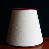 Conical lampshade in old upcycled hemp