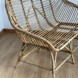 Rattan bench