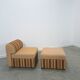 Gestreepte elementen fauteuil met hocker of sofa