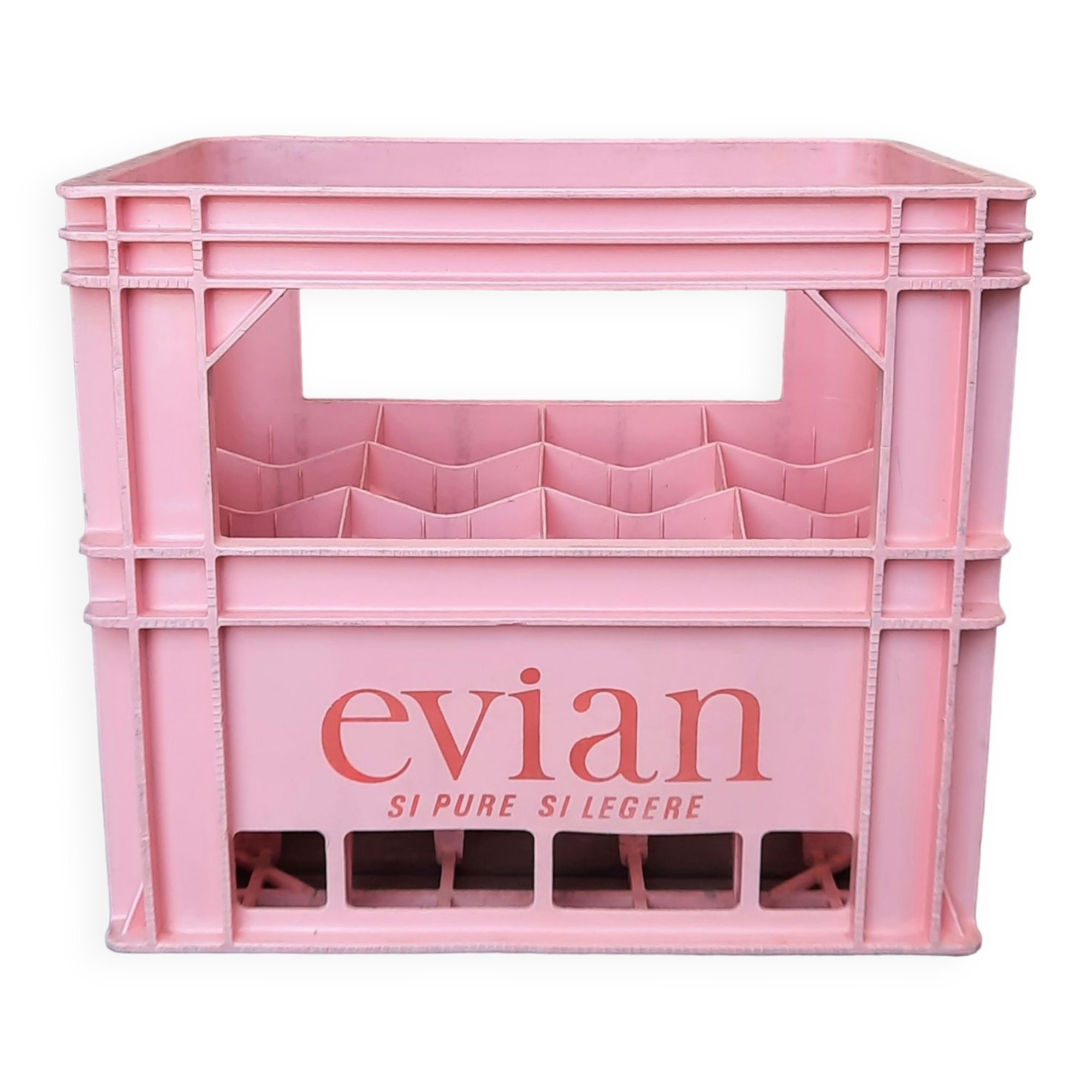 evian bottle rack