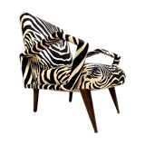 Vintage 50s zebre armchair