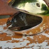 Old gilded brass ashtray