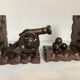 Pair of wooden bookends