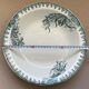 Old hollow dish, Ironstone, green floral decoration, 28 cm.