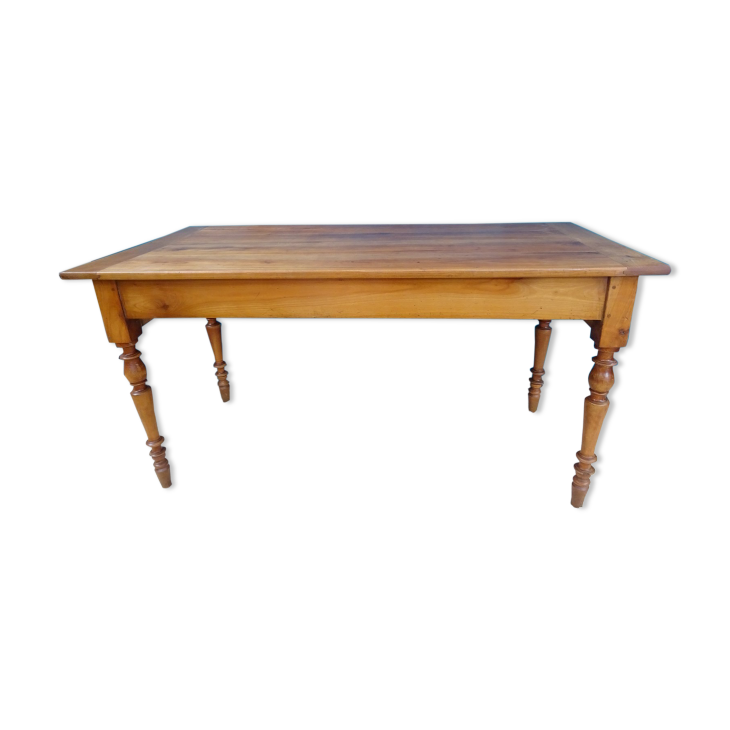 Table de ferme en bois fruitier
