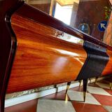 Midcentury Modern Big Mahogany Sideboard,  Osvaldo Borsani style , Italy 1950 's