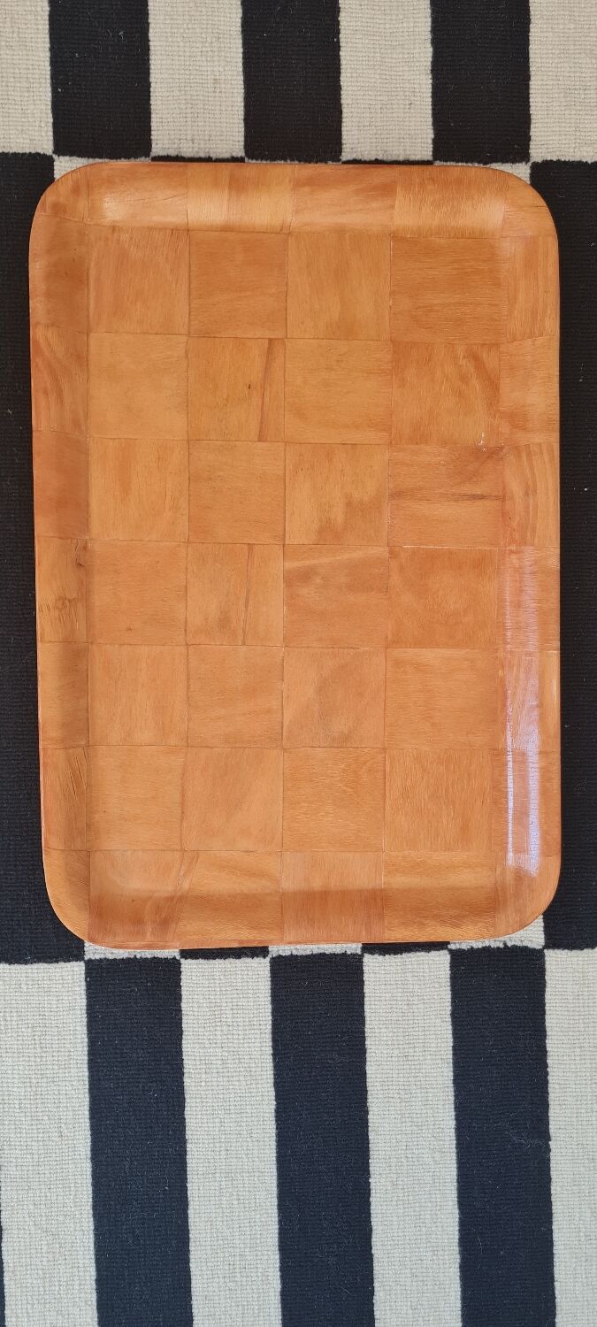 Plateau en bois vintage
