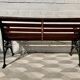 Vintage Victorian Garden Bench Cast Iron Wood #D43