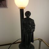 Black ceramic lamp woman floor lamp